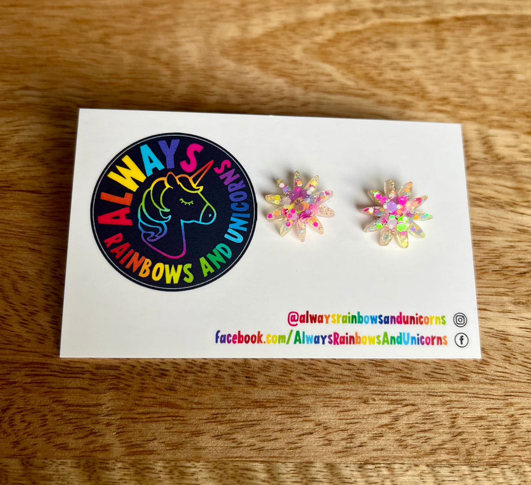 Paddle Pop Flower Studs