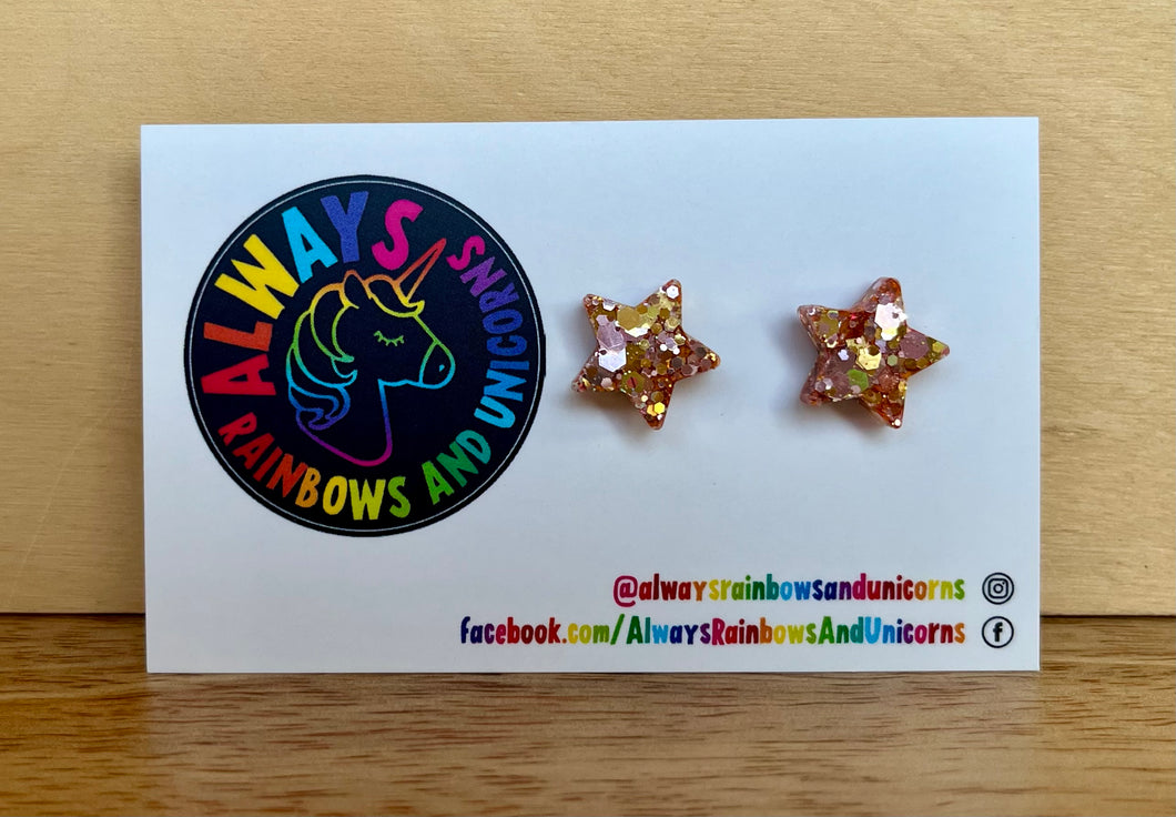 Blush Gold Magic Star Studs