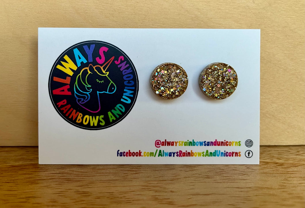 Golden Rainbow Studs